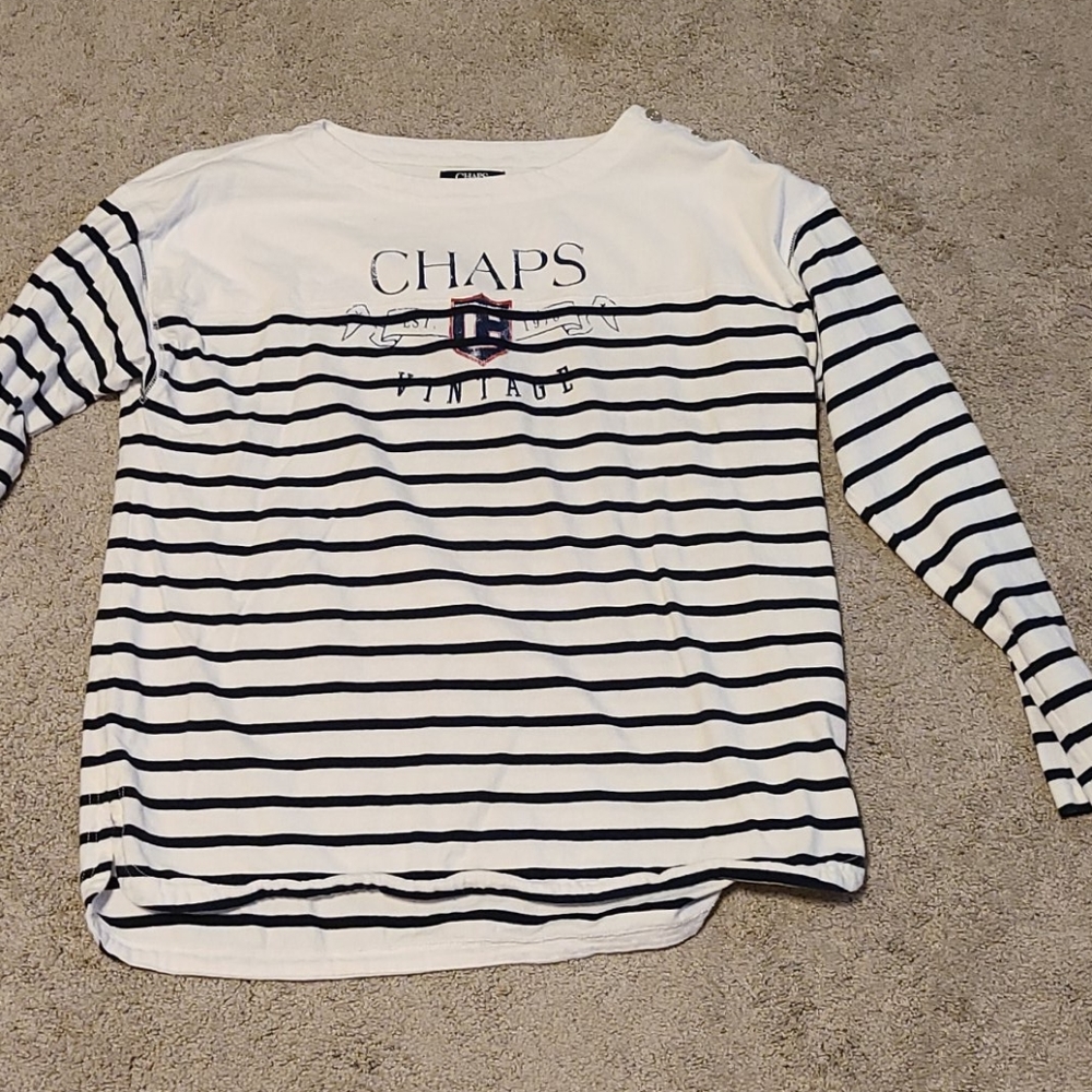 CHAPS long sleeve shirt, size L